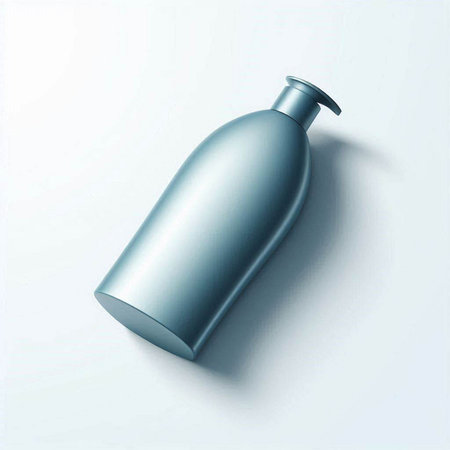Plastic bottle on a white background. 3D rendering, 3D illustration.のイラスト素材
