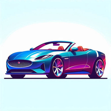 Abstract sport car design, vector illustration eps 10. Contains transparent objects.のイラスト素材