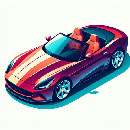 Sport car on a white background. Vector illustration. Eps 10.のイラスト素材