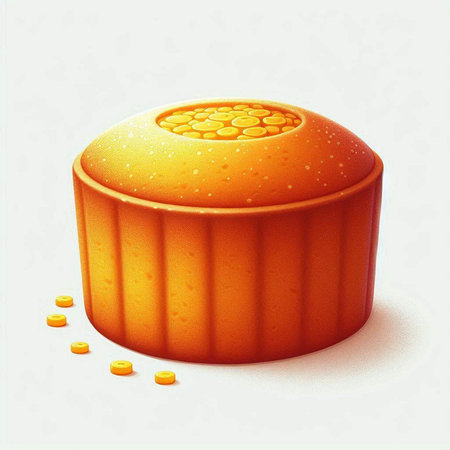 Illustration of a cake with a lot of coins on a white backgroundのイラスト素材