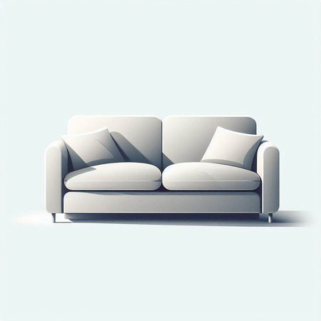 Sofa in modern style. Vector illustration. Eps 10.のイラスト素材