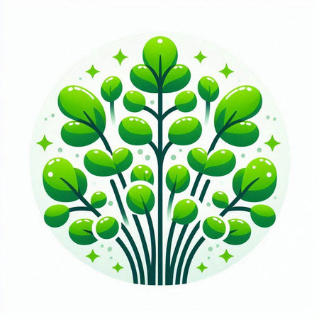 Green Tree Icon, Vector Illustration, Isolated On White Backgroundのイラスト素材