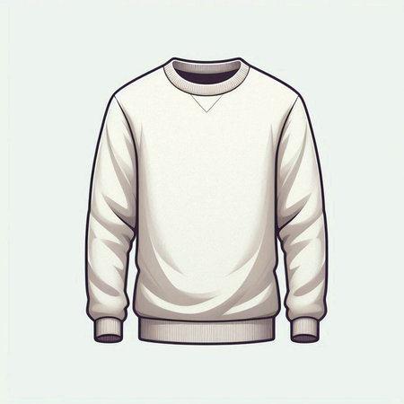 Hoody sweater isolated on a white background, vector illustration.のイラスト素材