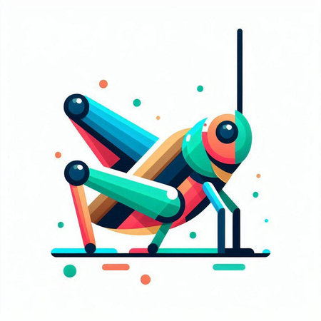 Illustration of a bee isolated on a white background. EPS 10のイラスト素材