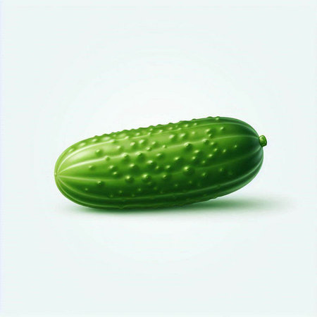 Cucumber on a white background. Vector illustration. Eps 10のイラスト素材