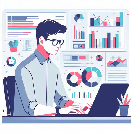 Illustration of a croissant on a white background with space for textのイラスト素材