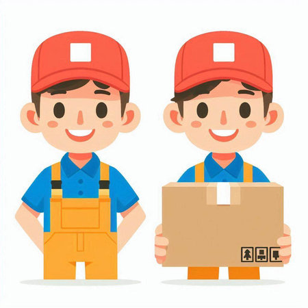 Businessman standing on colorful background with charts and graphs, vector illustrationのイラスト素材