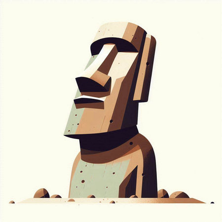 Easter vector illustration. Cute cartoon characters with eggs and rabbit.のイラスト素材