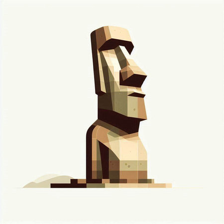 Easter eggs on the beach in flat style. Vector illustration.のイラスト素材