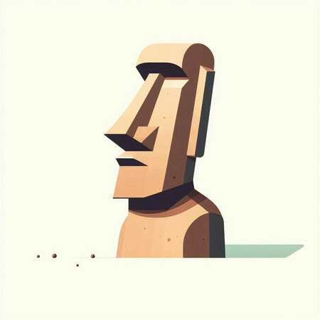 Vector illustration of a cute cartoon house on the beach in flat styleのイラスト素材