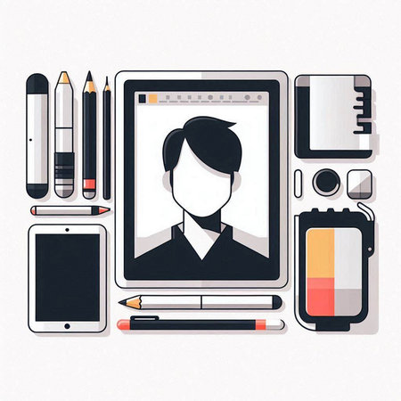 Flat design modern vector illustration concept of web development and coding.のイラスト素材