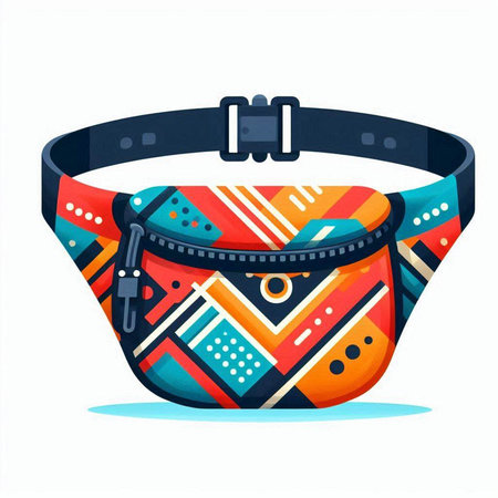 Fashionable handbag isolated on white background. Vector illustration.のイラスト素材