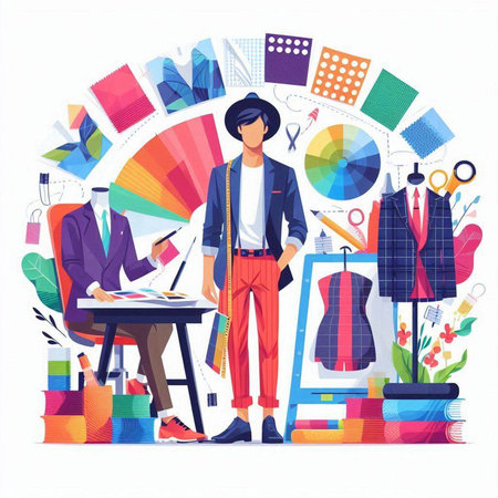 Table and chairs in the cafe. Vector illustration in flat style.のイラスト素材