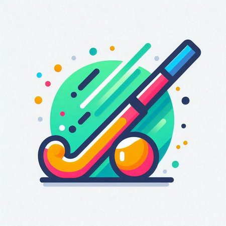 Golf club icon, vector illustration. Flat design style, modern colorful concept.のイラスト素材