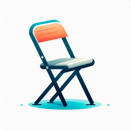 Illustration of a chair on a white background. Vector illustration.のイラスト素材