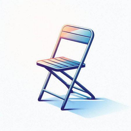 Illustration of a chair on a white background. Vector illustration.のイラスト素材