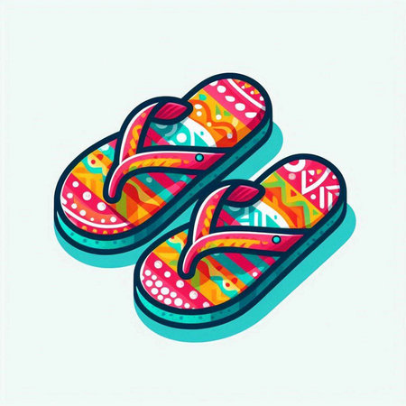 flip flops design, vector illustration eps10 graphic.のイラスト素材