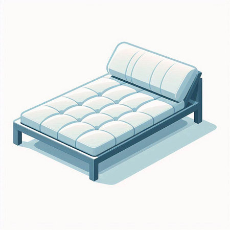 Illustration of a Isometric Furniture Comfortable Sofa.のイラスト素材
