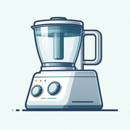 Illustration of a blender on a white background. Vector illustration.のイラスト素材