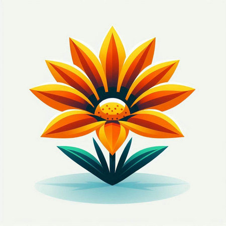 Flower icon for your design. Vector illustration. Eps 10.のイラスト素材