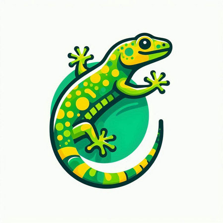 Lizard on a white background. Vector illustration for your design.のイラスト素材