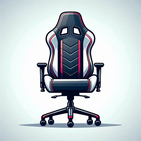 Office chair isolated on white background. Vector illustration. Eps 10.のイラスト素材
