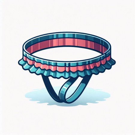 carnival ring on white background, illustration in vector format.のイラスト素材