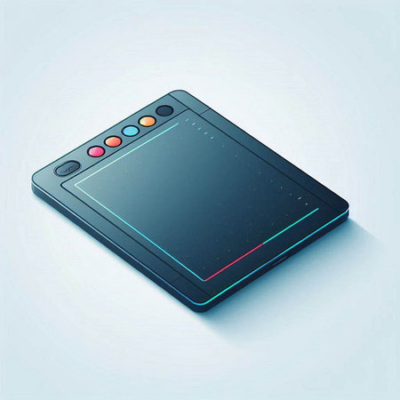 Tablet pc, vector illustration, eps10, contains transparenciesのイラスト素材