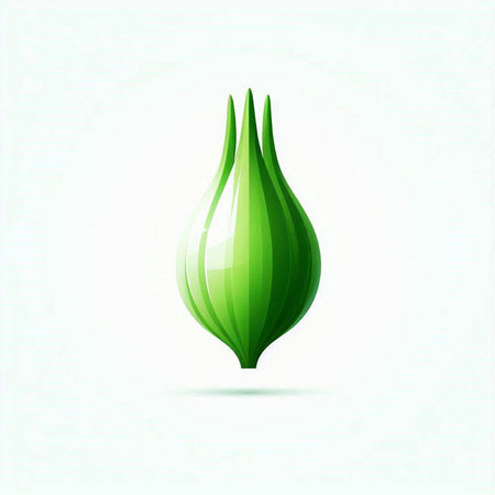 green onion on a white background. vector illustration. eps 10のイラスト素材