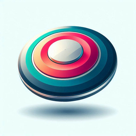Colorful 3d button for web design. Vector illustration. Eps 10.のイラスト素材