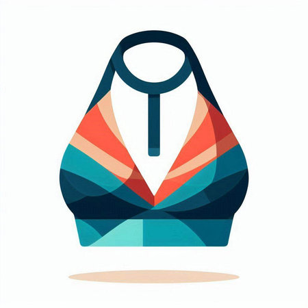 abstract colorful woman swimsuit on white background, vector illustration.のイラスト素材