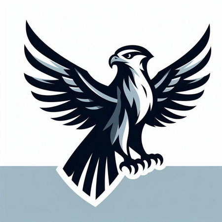 Illustration of an eagle flying viewed from the side on isolated background done in retro style.のイラスト素材