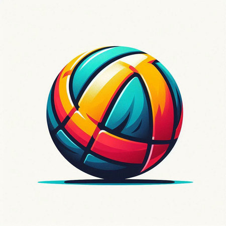 Volleyball ball icon. Volleyball ball icon. Vector illustrationのイラスト素材