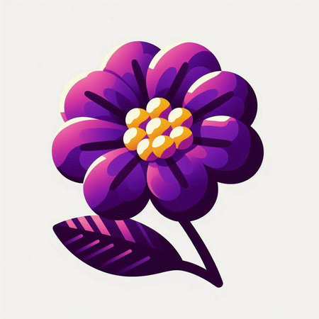 Flower icon, vector illustration. Can be used as a design elementのイラスト素材