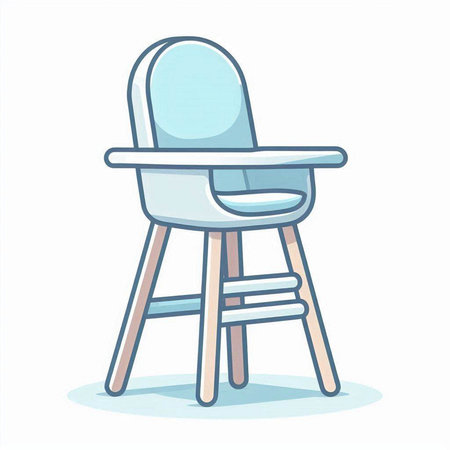chair vector illustration isolated on a white background. modern style. flat design.のイラスト素材