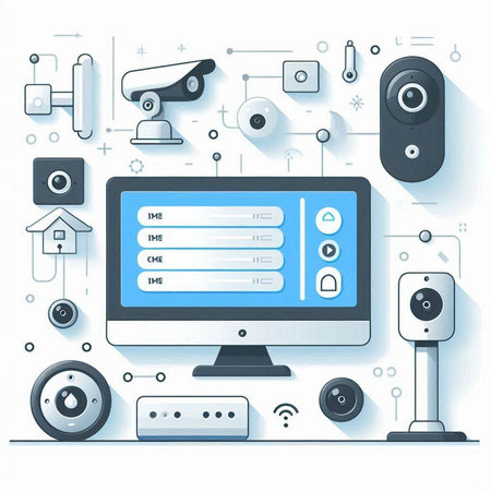 Vector illustration of modern flat design concept of home theater system. Vector illustration.のイラスト素材