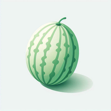 Watermelon on a white background, vector illustration, eps10のイラスト素材