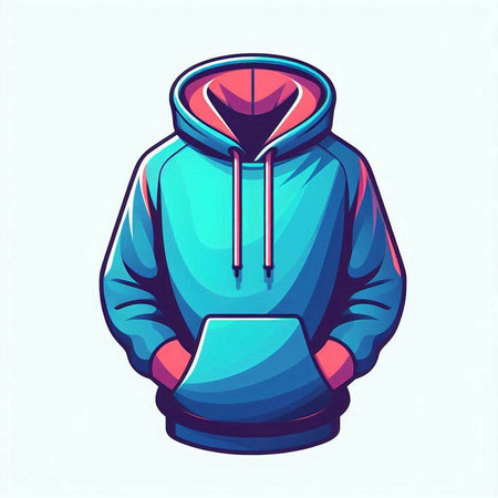 Hoodie vector illustration, hoody design for t-shirtのイラスト素材