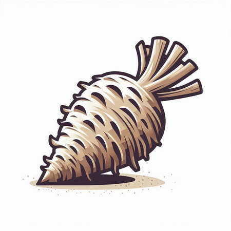 Illustration of a seashell isolated on a white background - vectorのイラスト素材