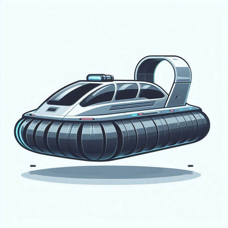 Space ship. Cartoon illustration of a space ship. Vector illustration.のイラスト素材