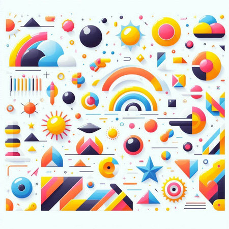 Colorful abstract background with geometric shapes. Vector illustration. Eps 10のイラスト素材