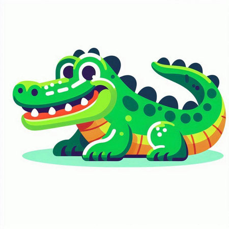 Cute cartoon alpaca. Vector illustration isolated on white background.のイラスト素材