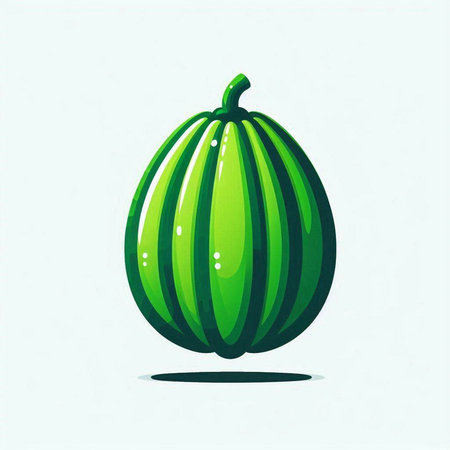 Watermelon vector illustration. Hand drawn watermelon on white background.のイラスト素材