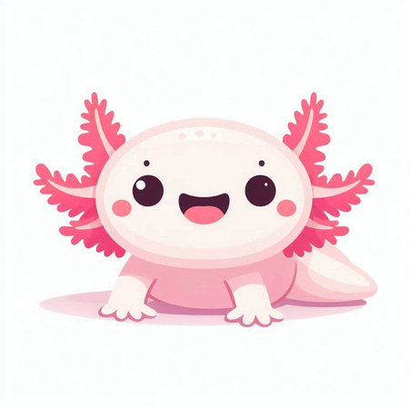 Cute cartoon monster isolated on a white background. Vector illustration.のイラスト素材