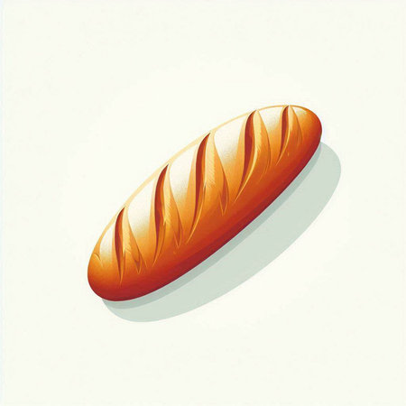 Illustration of a hot dog on a white background. Vector illustrationのイラスト素材