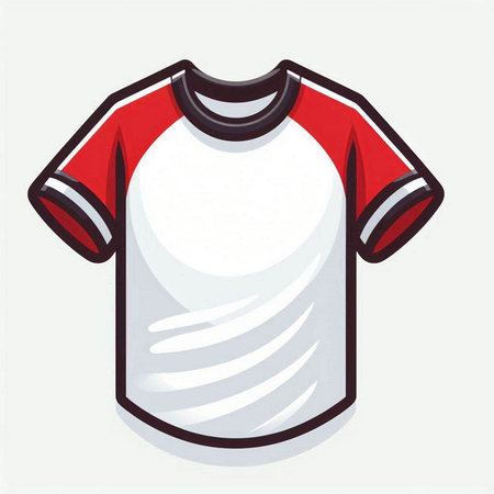 Soccer t-shirt isolated on white background. Vector illustration.のイラスト素材