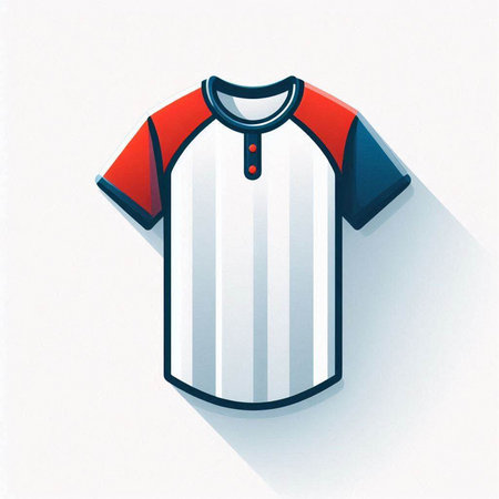 Soccer jersey, football t-shirt icon. Vector illustration.のイラスト素材