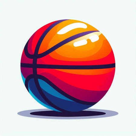 Basketball ball on a white background. Vector illustration, EPS 10のイラスト素材