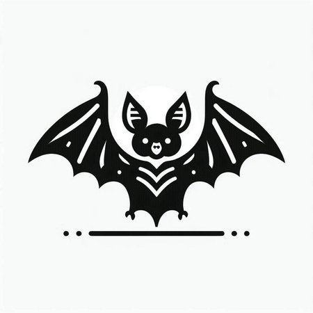 Bat icon isolated on white background. Vector illustration. Eps 10.のイラスト素材