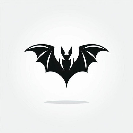 Bat icon. Vector illustration. Isolated on a white background.のイラスト素材